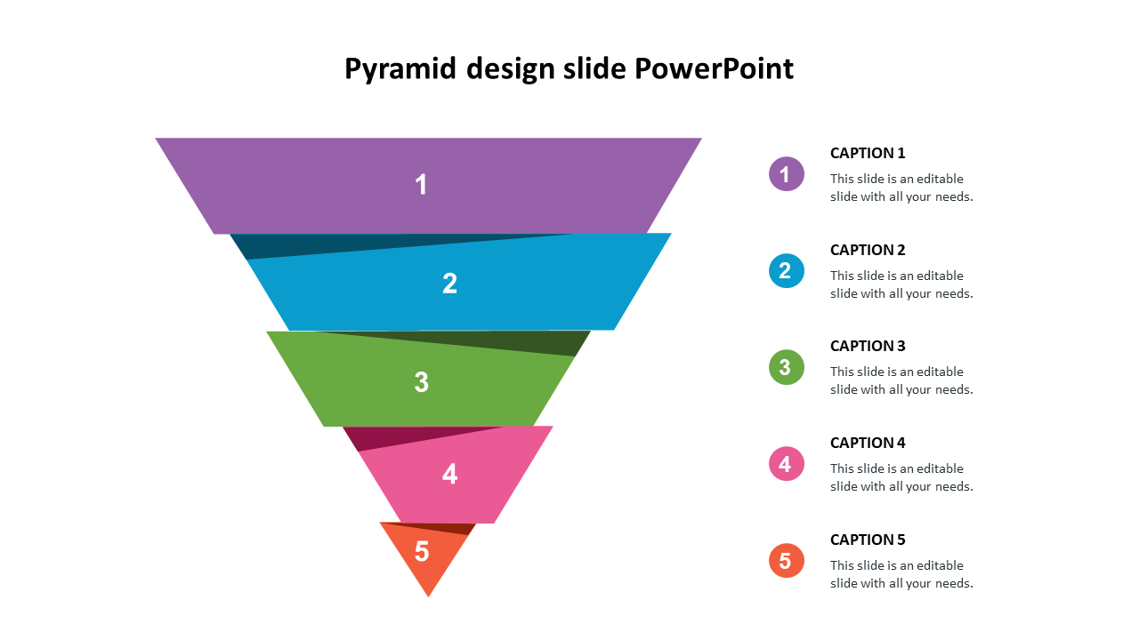 Attractive Pyramid Design Slide PowerPoint Presentation